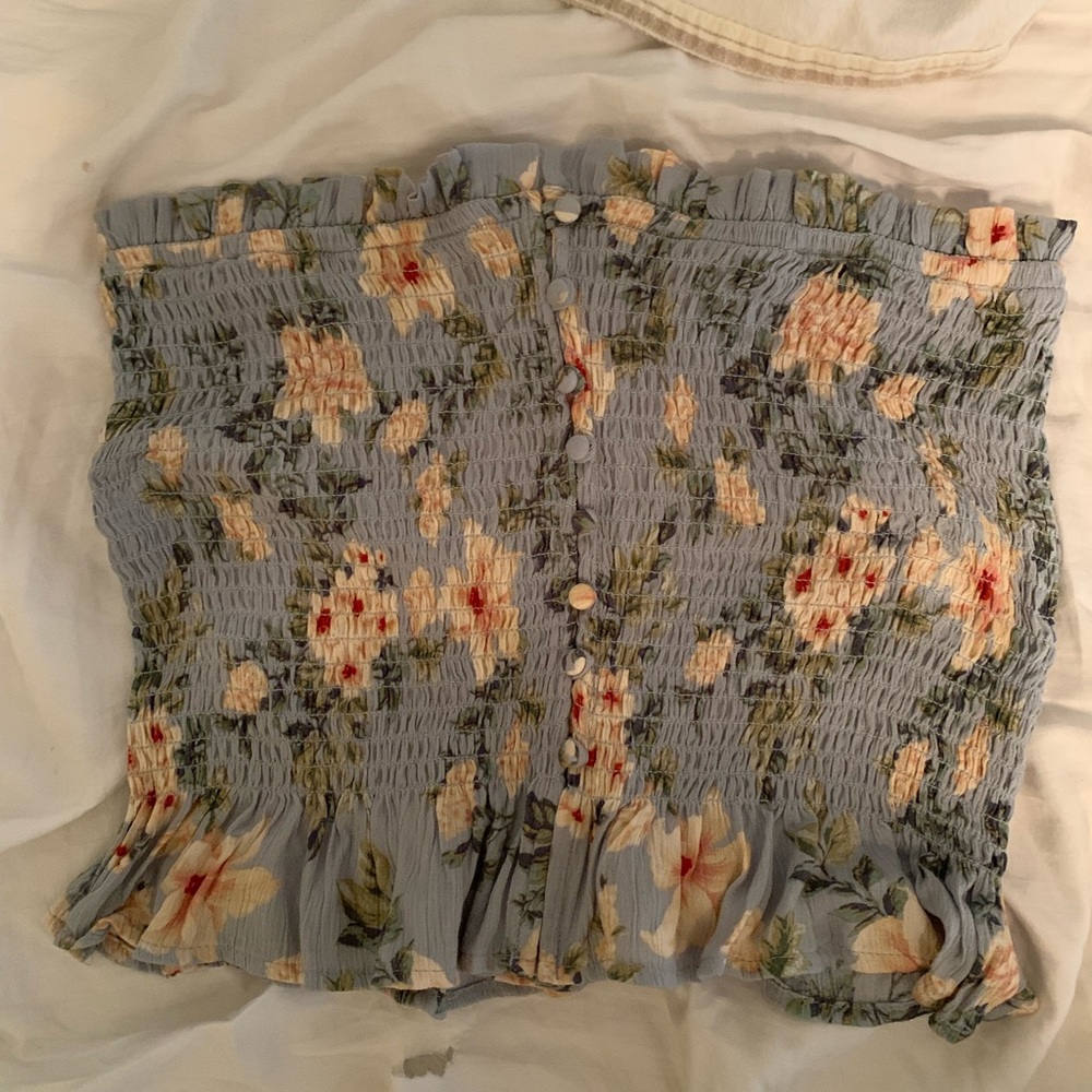 floral tube top